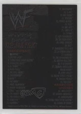 2000 Comic Images WWF No Mercy Checklist