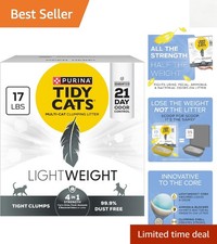 Multi-Cat Clumping Cat Litter - Purina LightWeight with Strong Odor Control