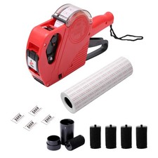 MX-5500 8 Digits Price Tag Gun with 5000 Sticker Labels and 5 Ink Refill, Label