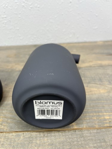2 Blomus Dark Gray Ceramic Soap Dispenser O/S 6x4x3.5 - Picture 4 of 4