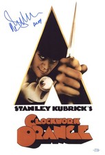 Malcolm McDowell Signed Clockwork Orange 12x18 Poster Photo