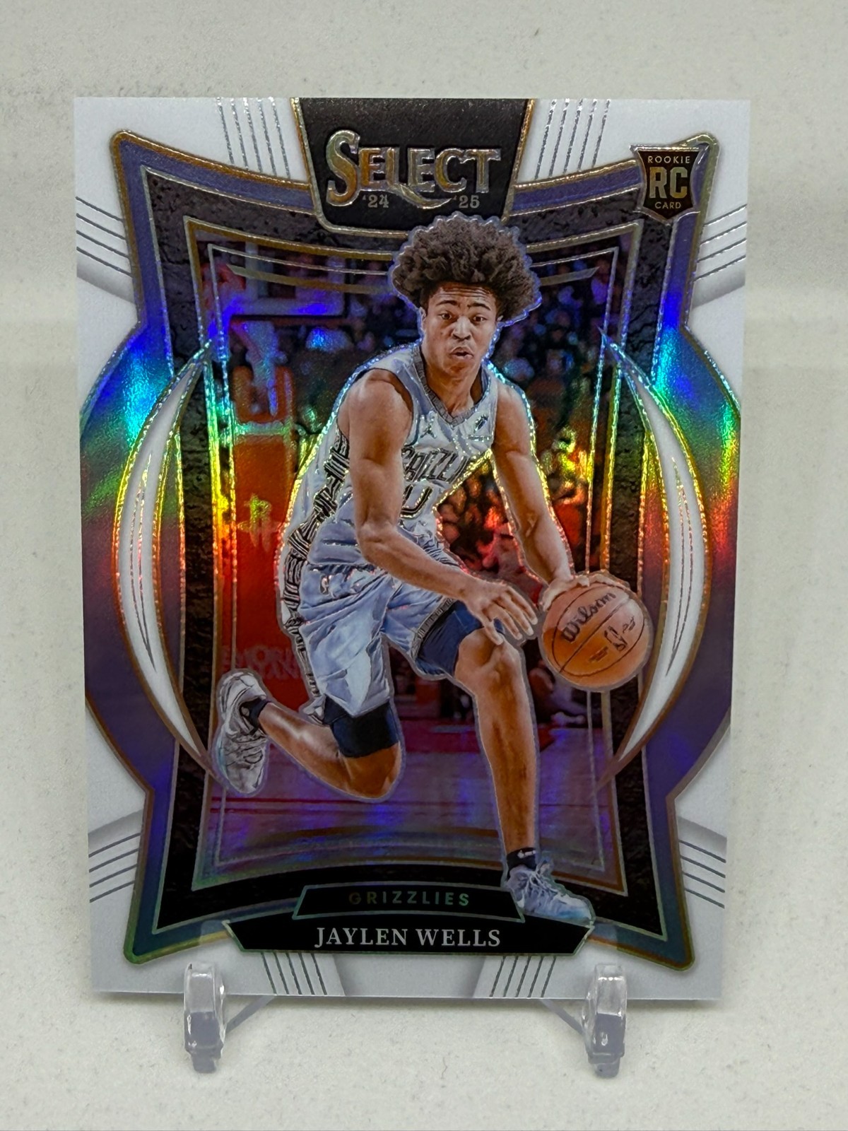 Jaylen Wells 2024-25 Select White Prizm Rookie /149 Grizzlies #79 RC