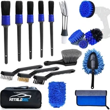 18Pcs Car Cleaning Kit Interior and Exterior Detailing Kit, Car Detailing Set Wi