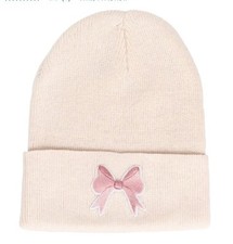 Knit Faux Fur Pom Beanie Hat - Girls