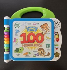 Learning Friends 100 Words Book Electronic Learning Toy for Toddlers, Bilingual.