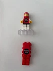 LEGO Space: Pulsar Charger (6811) minifigure and red cockpit piece circa 1990's