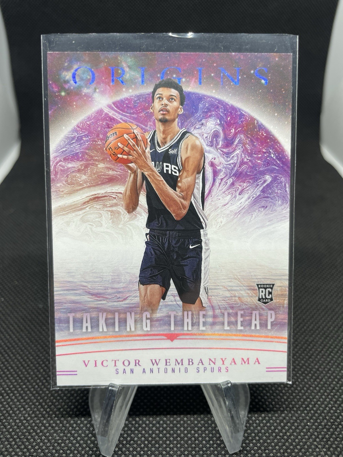 Victor Wembanyama Rookie 2023-24 Panini Origins Taking The Leap Spurs