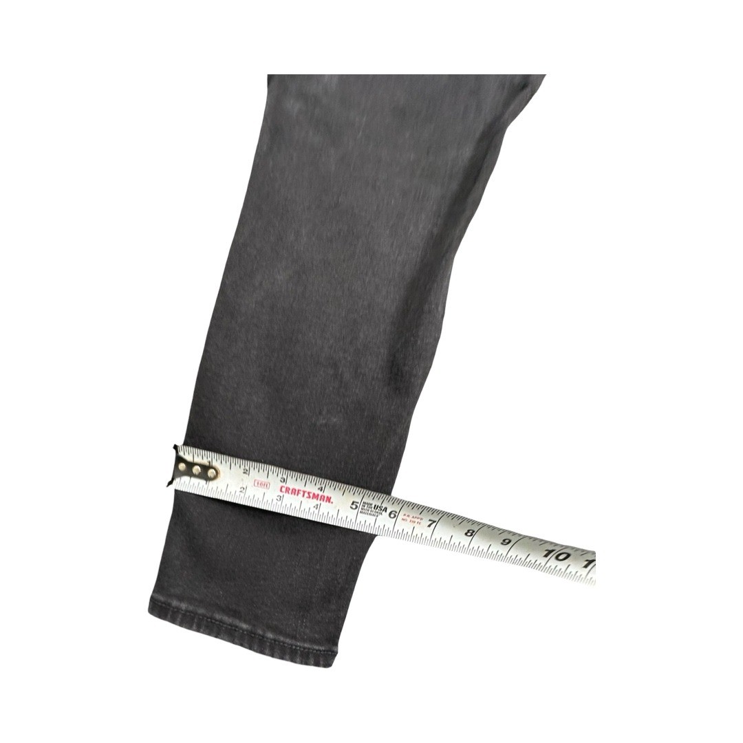 American Eagle Jeggings Womens 12 34X26 Black Next Level Stretch Skinny Denim image 9