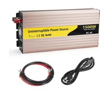 1500 Watt Sum Pump Battery Backup, Pure Sine Wave with Built-in 5V/1A USB Por...