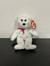 TY Jingle Beanies FLAKY The Bear 5” Ty Beanie Babies Ornament Vintage Plush