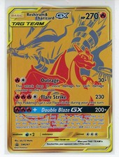 2021 Pokemon Reshiram & Charizard GX SM247 Gold Tag Team Black Star Promo on eBay