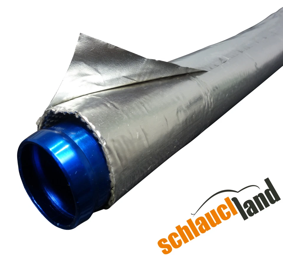 HITZESCHUTZ SCHLAUCH ALU TITAN selbstklebend Kabel Thermo Schutz Wärme Feuer KFZ - Bild 4 von 4
