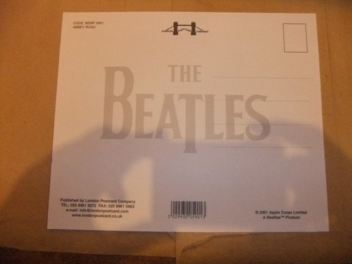 THE BEATLES ABBEY ROAD LP LARGE 8x10 ART CARD JOHN LENNON PAUL McCARTNEY RINGO - Picture 2 of 2