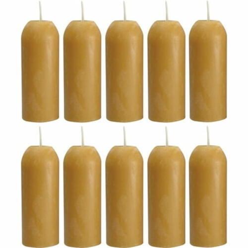 Uco L-CAN-B-10PK 12-Hour Burn Time Beeswax Candles (10 Pack)
