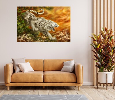 3D Brüllender Tiger C4246 Wandaufkleber Fototapeten Tapete Ruth Thompson Vera