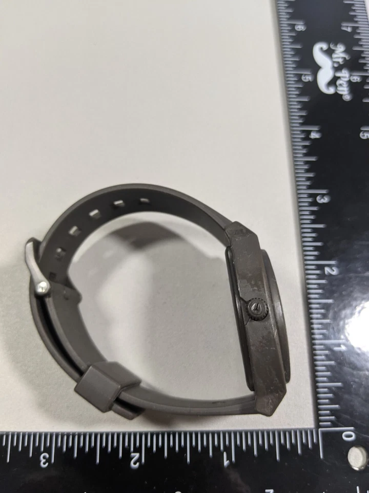 Reloj Nixon Minimal Time Teller P Gris Policarbonato Silicona Banda 40 mm Foto 3 de 4