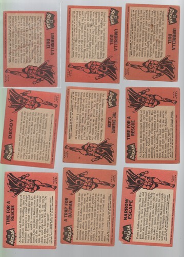 1966 BATMAN TRADING CARD LOT-60 CARDS - 第 14/14 張圖片