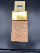 Set of 3 Antique Heavy Metal Japanese Ikebana Flower Frogs Original Boxes