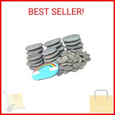 120PCS Painting Rocks, DIY Rocks Flat Smooth Kindness Rocks for Arts, Crafts,