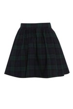 NEW WOMENS RED LADIES CHECK TARTAN SKATER MINI SKIRT ELASTICATED WAIST SIZE 8-20