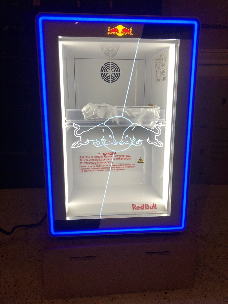 red bull mini fridge