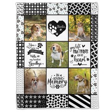 Custom Blanket, Personalized With Pet Photo Picture Blanket, Dog Memorial Gifts