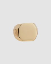 Anello uomo Emanuele Bicocchi gioielli placcato oro argento sterling $460 misura 12