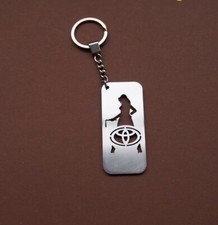 Keychain Toyota Key ring high quality stainless steel 1,5mm