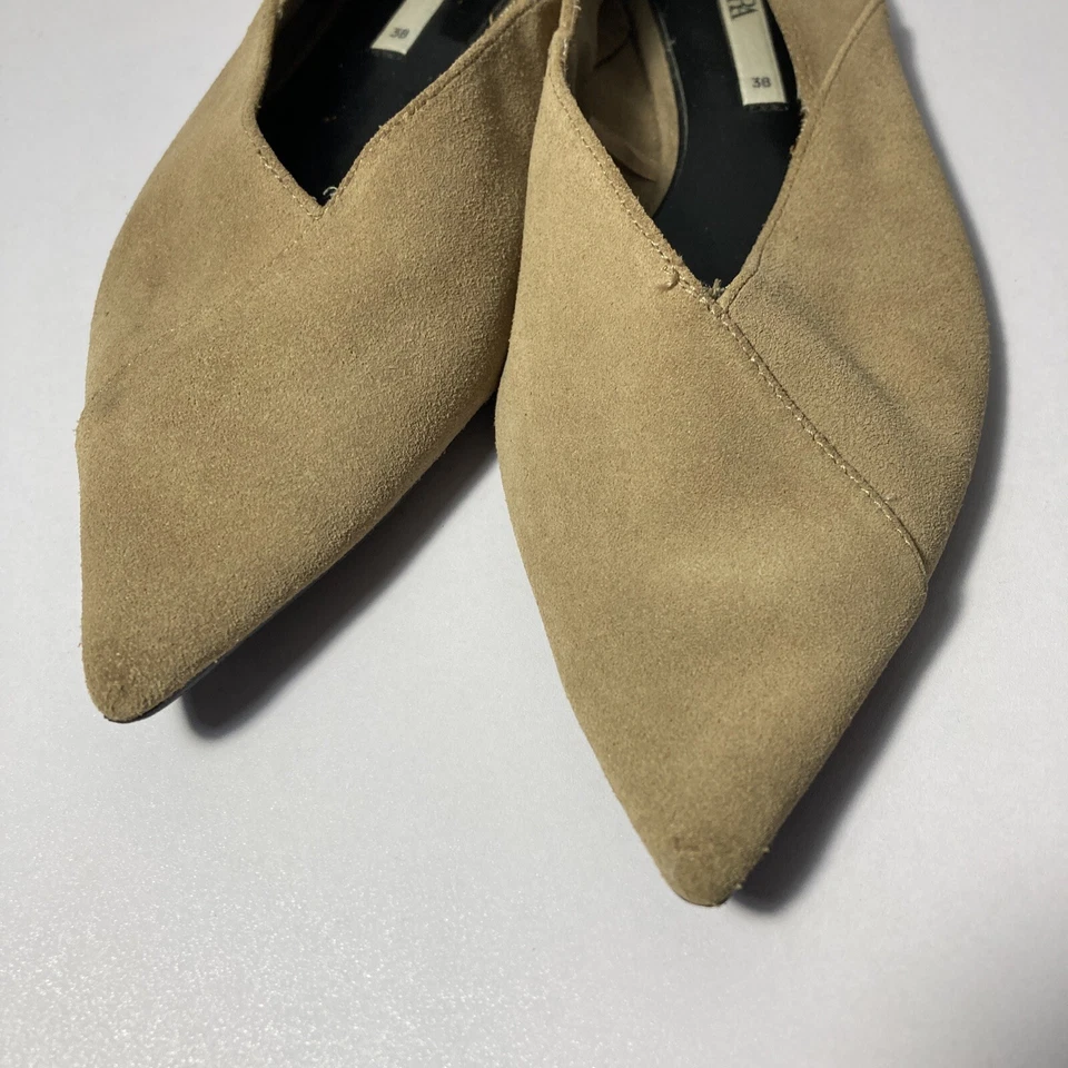 Zapatos planos mujer Zara 7,5 EUR 38 tela puntiaguda Foto 3 de 4