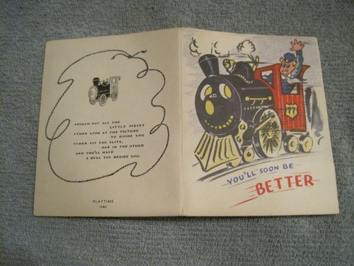Vintage Playtime 1082 You'll Soon Be Better Choo-Choo Train Booklet - Bild 8 von 8