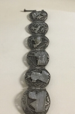 vintage egyptinon filigree braclet from 1925 silver