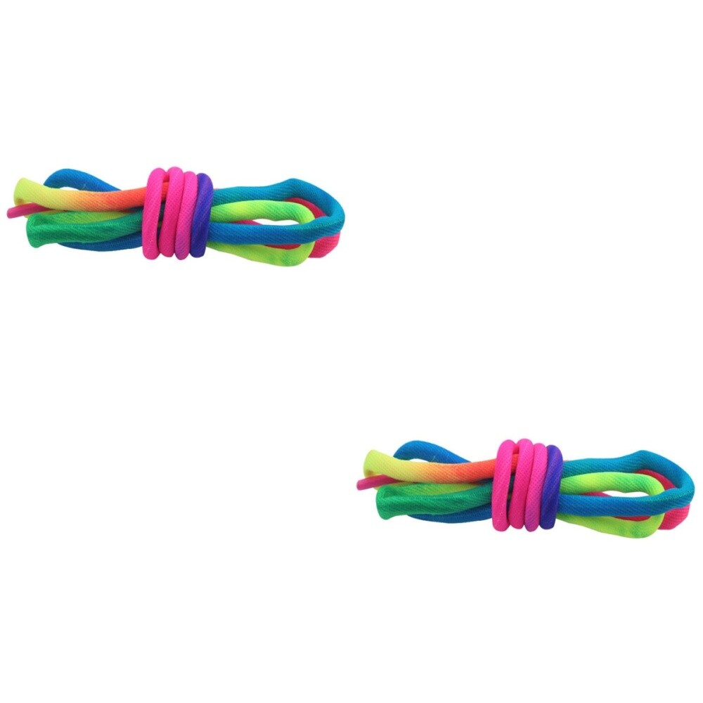 APL 2 paia lacci per scarpe colorati arcobaleno sneakers lacci di ricambio colorati