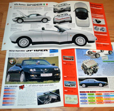 2 - 1997 Alfa Romeo Spider Specs Info Original Poster Brochure 97