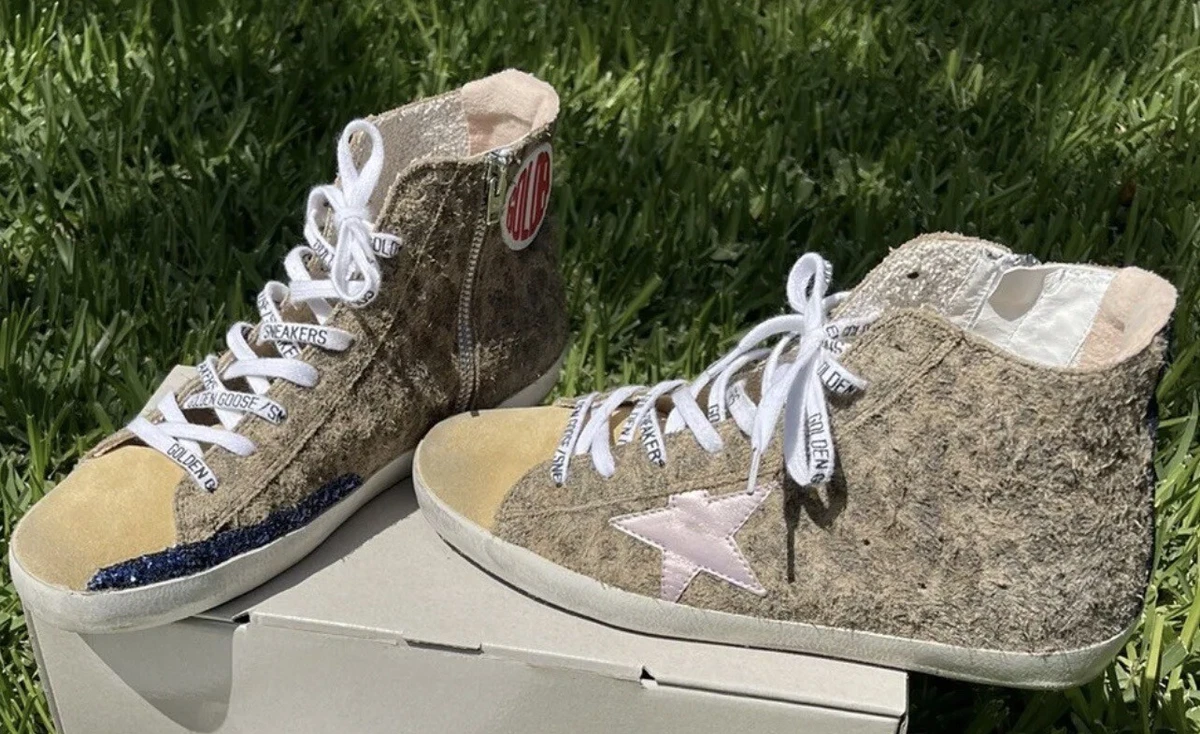 golden goose francy leopard sneaker