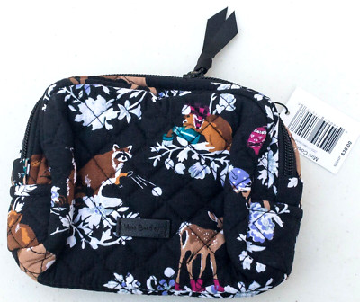 Vera Bradley Mini Cosmetic Case in Merry Mischief.  NWT