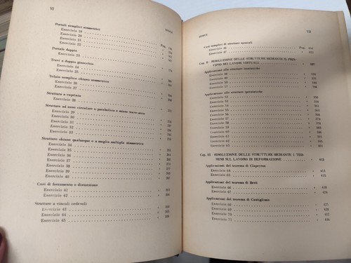 LIBRO ESERCIZI DI SCIENZA DELLE COSTRUZIONI 2 VOL. CAVALLINA D'ANNA PATRON 1967 - Foto 6 di 16