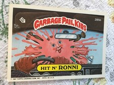 1987 Topps Garbage Pail Kids Series 7 Hit N RONNI Vintage GPK Card 285b