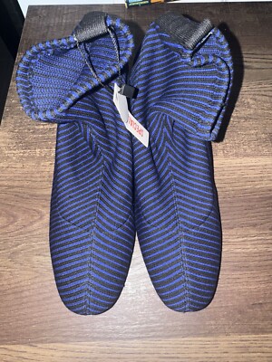New Trafaluc by Zara Contrasting sock style ankle boots electric blue size EU38