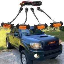 4PCS LED Grill Lights Marker Kit For Toyota Tacoma Aftermarket RAPTOR Style NEW