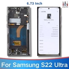 Small Display For Samsung Galaxy S22 Ultra SM-S908U/U1/W OLED Screen Replacement