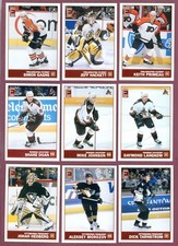 2003-04 PACIFIC EXHIBIT 275/425/975, 3 1/2 X 5 NHL HOCKEY CARD 109-235 SEE LIST
