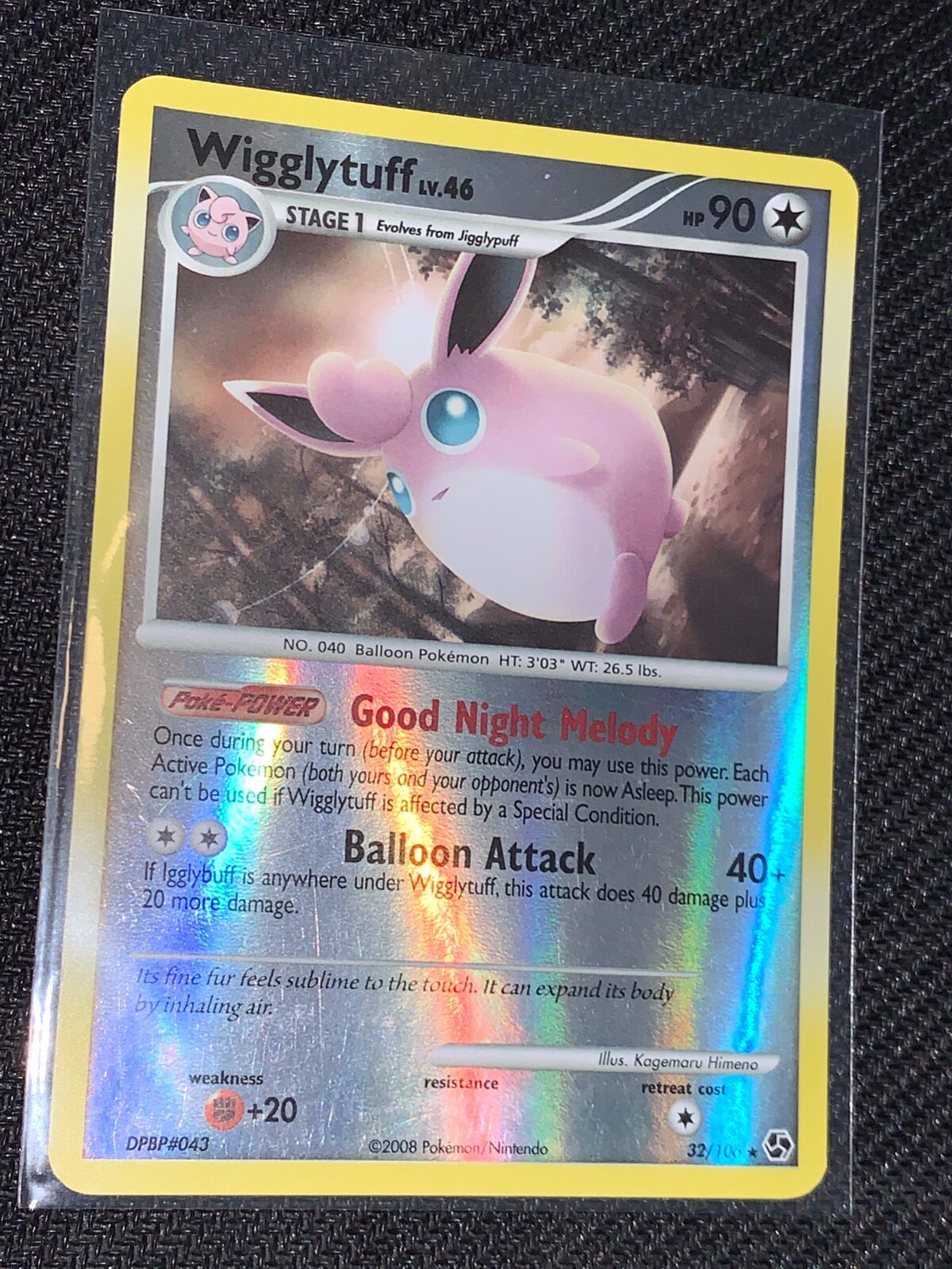 Wigglytuff 32/106 English Reverse Holo Foil - Great Encounters Booster Box Pokem