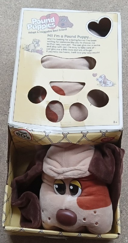 Pound Puppy Brown with Tan Spots Dog with Long Ears 14.5"L Plush NEW
