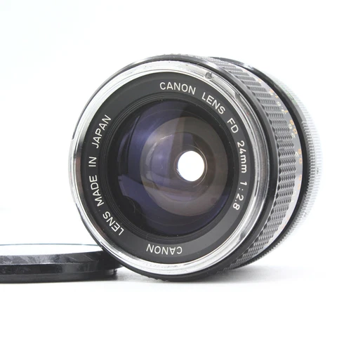 [FOR PARTS] Canon FD 24mm f/2.8 Chrome Nose Wide Angle Prime Lens N°18345