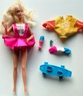 Vintage Mattel Cool Times Barbie (#3022) with Partial Outfit & Part Accessories