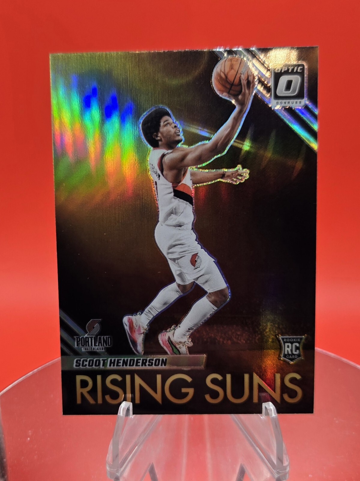 2023-2024 Donruss Optic Scoot Henderson Rookie Rising Suns Silver Holo SSP #17