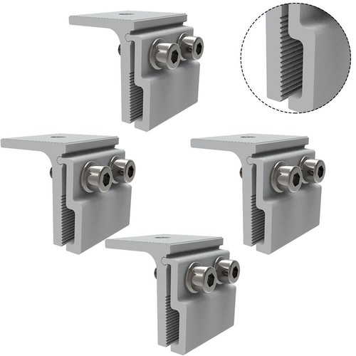 Long Lasting Aluminum Standing Seam Clamps 1/4Pcs For Solar Panel-Mounting - Picture 2 of 48