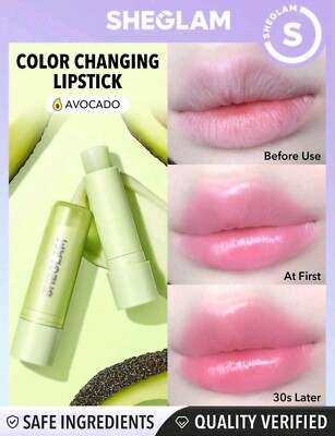 SHEGLAM Pout Phresh Color Changing Lipstick - Avocado Ph Color Changing Natural 