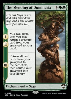 *MtG: 4x THE MENDING OF DOMINARIA - Commander: Outlaws of Thunder Junction Rare*
