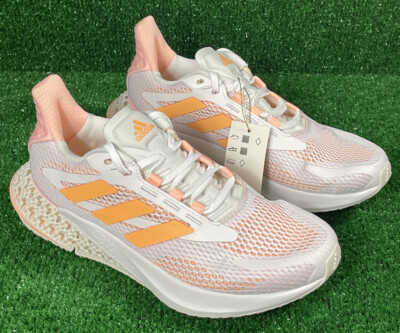 Adidas Women's 4DFwd Pulse ''White Flash Orange Peach GX2984 Size 7